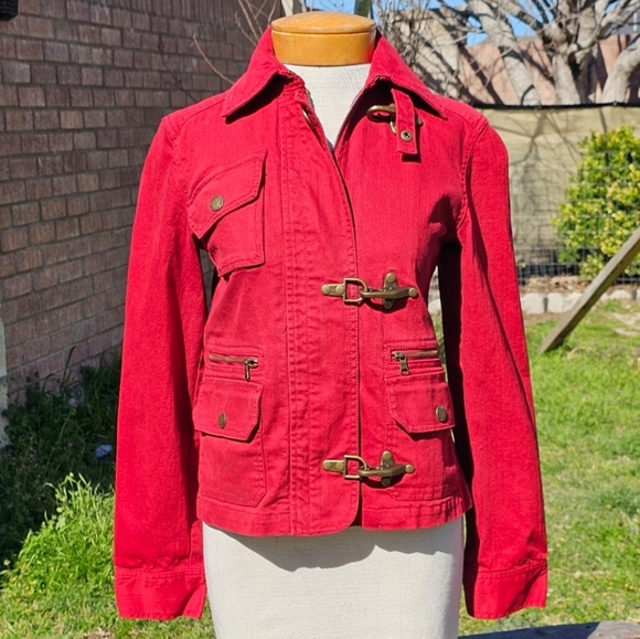 Ralph Lauren Jackets & Blazers - Ralph Lauren red denim jacket